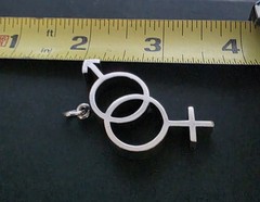 Vintage James Avery Mars Venus Male Female Pendant Zodiac Astrology RARE RETIRED