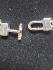 Vintage Givenchy Orange Enamel G Logo Torque Collar Choker Necklace Fair Cond
