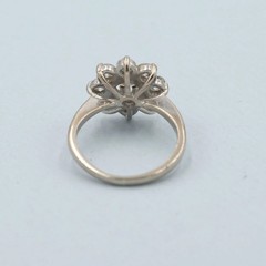 Antique Cluster Old European Cut Diamond Ring 2.4 ct