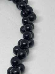 Art Deco Revial Black Beauty Resin Beaded Necklace Twisted Cluster MCM Vintage