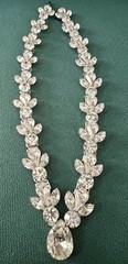 FABULOUS BRIGHT CRYSTALS RHINESTONES NECKLACE BY DESIGNER MARIE FERRA GORGEOUS
