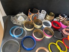 huge lot 100+ bracelets jewelry estate mixed brand bracelet collection