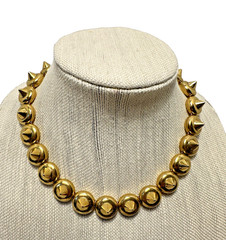 MMA Signed Vtg Gold Plated Necklace w/ Spikes – Museum of Modern Art