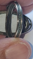 Vintage Russian Enamel Folk Art Rostov Finift Ring Size 7