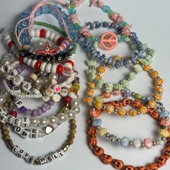Kidcore Bracelet Lot Dress Up Party Favor Some Vintage All Plastic