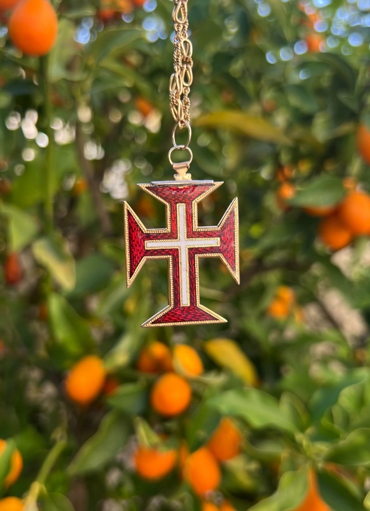 Vintage Portuguese Gold ‘Order of Christ’ Pendant