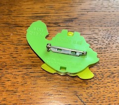 Vintage Avon Fragrance Glace Pin Myrtle the Turtle Full 1974 pink green