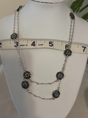 Beautiful Trifari Silver Tone Necklace (34″) for any occasion