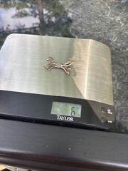 Vermeil Sterling Vintage Bow Brooch, 2 inches and 6 grams