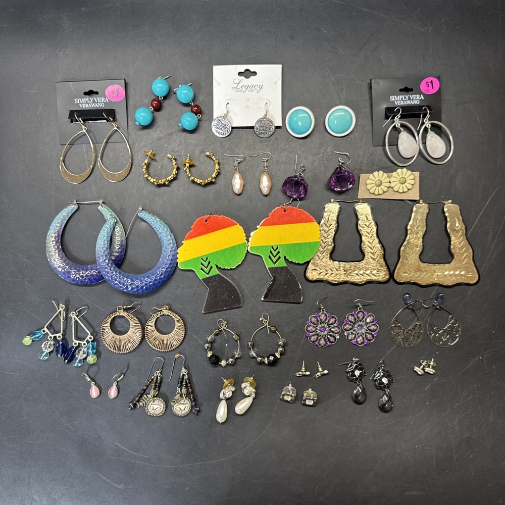 Vintage Beautiful Jewelry Earrings Lot Of 23, #5