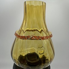 Ross-Simons Suzanne Somers Collection 925 Gold Vermeil Orange Trilliant Bracelet