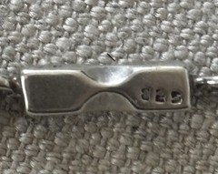 Vintage Mexican Sterling Silver Link Bracelet 8 1/2 Inches