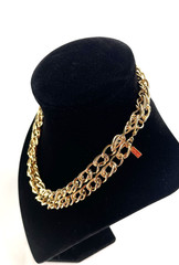 Vintage Monet Gold Tone Chunky Chain Necklace 30in Signed & Marked