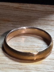 Antique Ostby & Barton OB Gold Filled Wedding Band Ring Size 10 AS IS