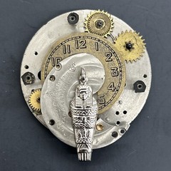 Steampunk Clockwork Brooch Parts Approx 1-3/4” Wide P21