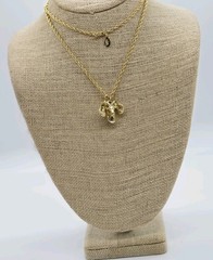 Ram Head Gold Toned Pendant Horoscope Aries on Joan Rivers Rope Necklace 28 in
