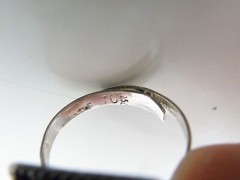 Vintage Taxco Mexico Turquoise Cannetille Sterling Silver Pyramid Ring 8