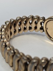Daughters Of The American Revolution Expandable Sweetheart Bracelet Gold Tone