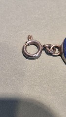 Vintage Indigo Lapis Lazuli Link Sterling Silver Bracelet 925