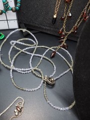 Estate Lot Vintage Contemporary Jewelry Necklaces Bracelet Earrings Rings 34 Pcs