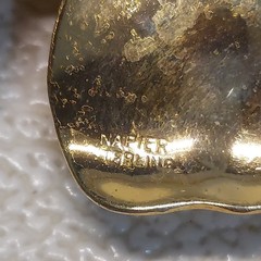 VTG Napier WWII Era Sterling Gold-Wash Floral Brooch 4.5×4cm 11.21g