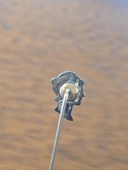 Vintage 900 Silver Mercury Stick Pin 2.5″