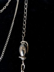 VTG CELEBRITY NY SILVER TONE CONVERTIBLE DIFFERENT LOOKS TASSEL NECKLACE CHIC