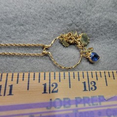 Vintage Charm Hoop Necklace