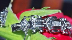 14k white gold 9.25″ bracelet 5.50ct natural invisible set diamond 41.4gr C-66