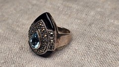 Beautiful Vintage Han Sterling Silver Ring 9.6 Grams