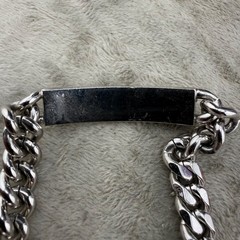 Vintage ID Bracelet Silver Tone Adjustable Not Engraved 8.5”