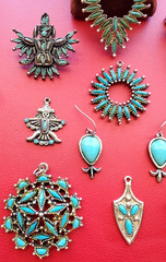 Vintage Southwest Native American Costume Souvenir Wearable Jewelry Lot