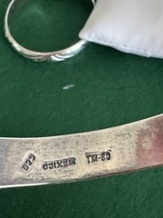 3-Vtg Taxco Silver 925 Stackable Bangle Bracelets Tr-102, TM-80, TM-80, 66 Gr