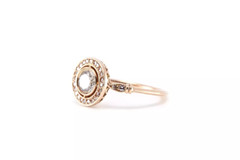 2Ct Vintage Art Deco Style Lab-Created Diamond Engagement Ring 14K Rose Gold FN