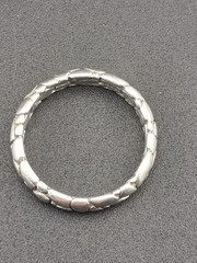 Vintage 925 Sterling Silver Cobblestone Pebble Eternity Band Ring Size 9 4.21g