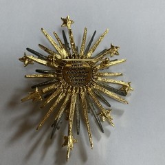 VTG RJ GRAZIANO Brooch Angel Cherub Brooch Stars Mix Metal Starburst Pin