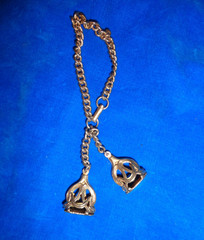 Vintage “Antique Style” Pocket Watch FOB CHARM Bracelet