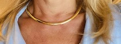 Stunning Vintage 14k Gold Omega Necklace Collar 17.75″ 39 grams