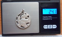 Vintage Sterling Bird Pendant Asian 24 g or Scrap