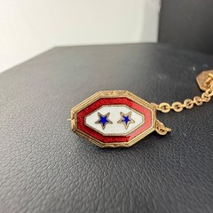 Vintage US Marines Pin Sweetheart Brooch Enamel