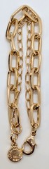 Nice Vintage Yellow Gold Plated Liz Claiborne Double Chain Bracelet