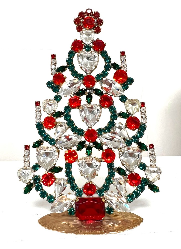 A NICE CHRISTMAS TREE rich in STONES, SIGNATURE HUSAR.D k-204