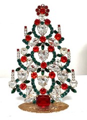 A NICE CHRISTMAS TREE rich in STONES, SIGNATURE HUSAR.D k-204