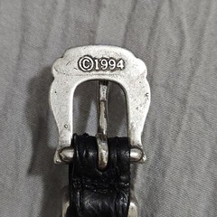 Vintage Brighton Leather Concho Buckle Bracelet 1992 Western Boho