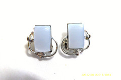 VINTAGE CORO POWDER BLUE MOONGLOW THERMOSET NECKLACE BRACELET EARRINGS SET