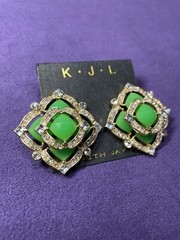 Vintage Genuine Kenneth Jay Lane KJL Multicolored Women’s Earrings New