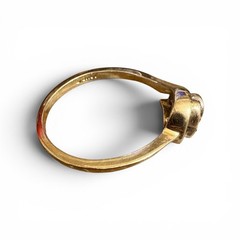 Antique Solid 10k Gold Ring leave
