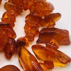 Vintage Authentic Genuine Nugget Amber Beads Necklace 33 in 83 g
