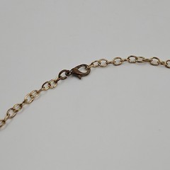 Bib Style faceted clear crystal glass bead necklace on chain UV glow