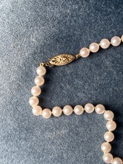 Long 25” 6mm Cultured Pearl Strand High Quality 14kt Lock Perfectly Matched OLD